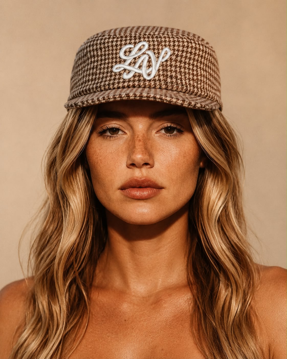 Gorra Pork Pie "Marrón retro y granate"