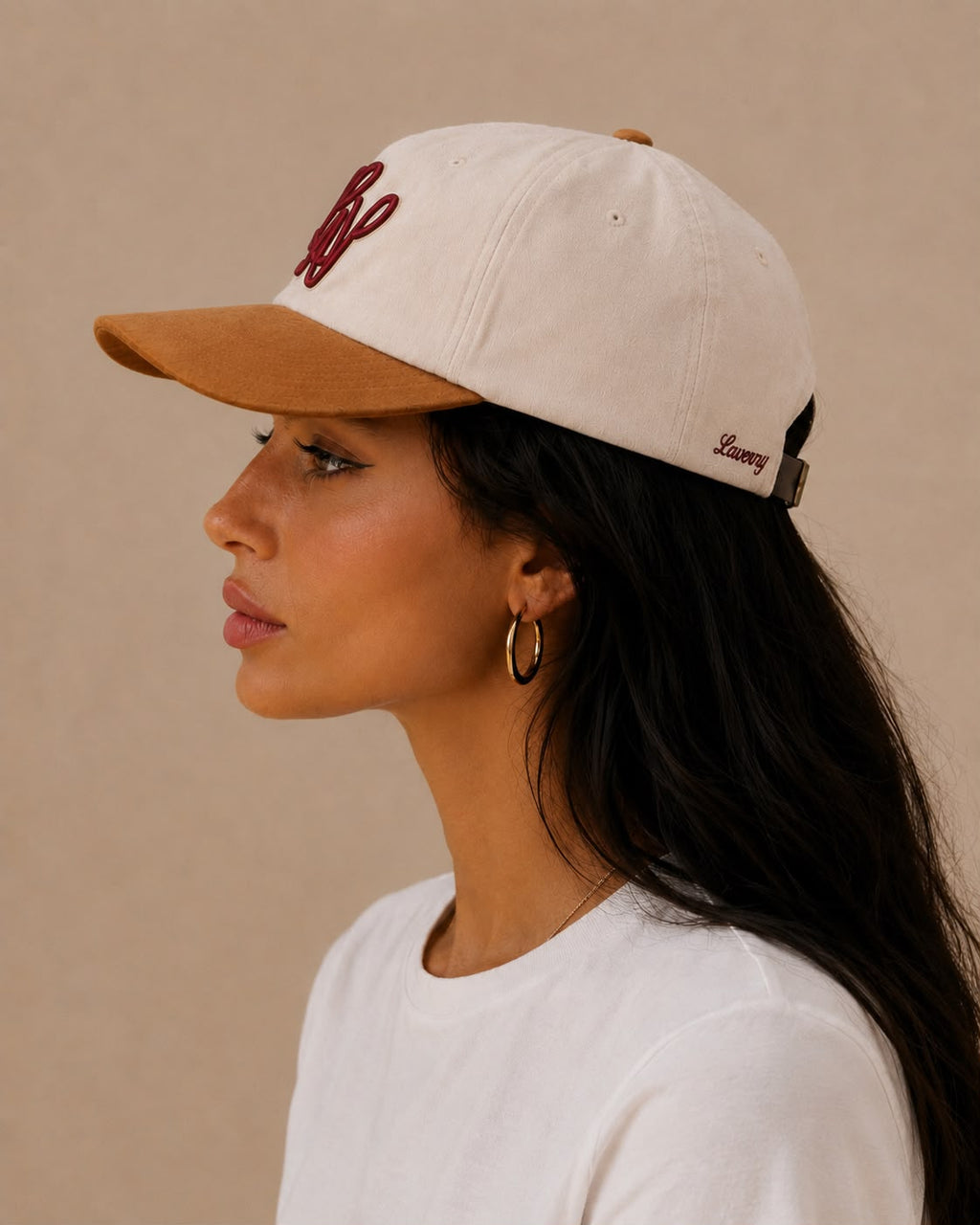 Gorra Béisbol "Beige y granate"