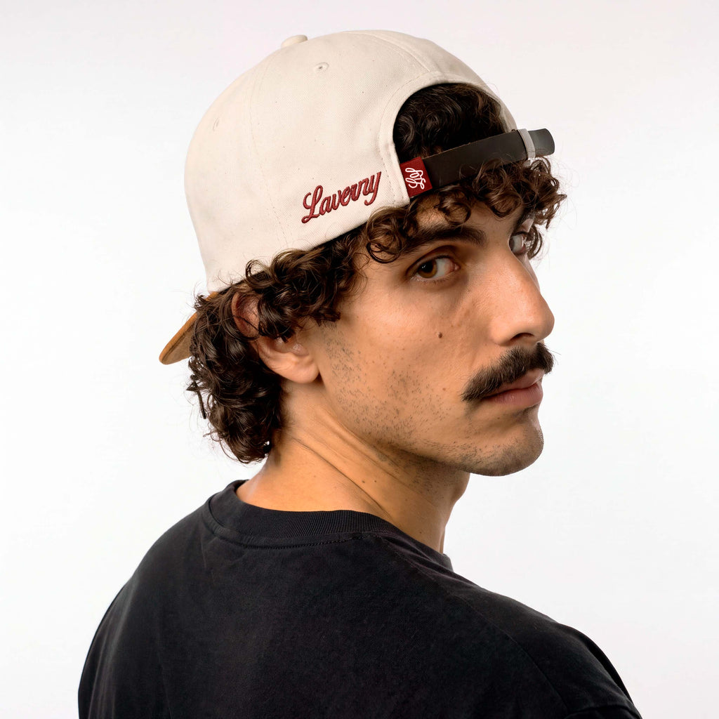 Gorra Béisbol "Beige y granate"