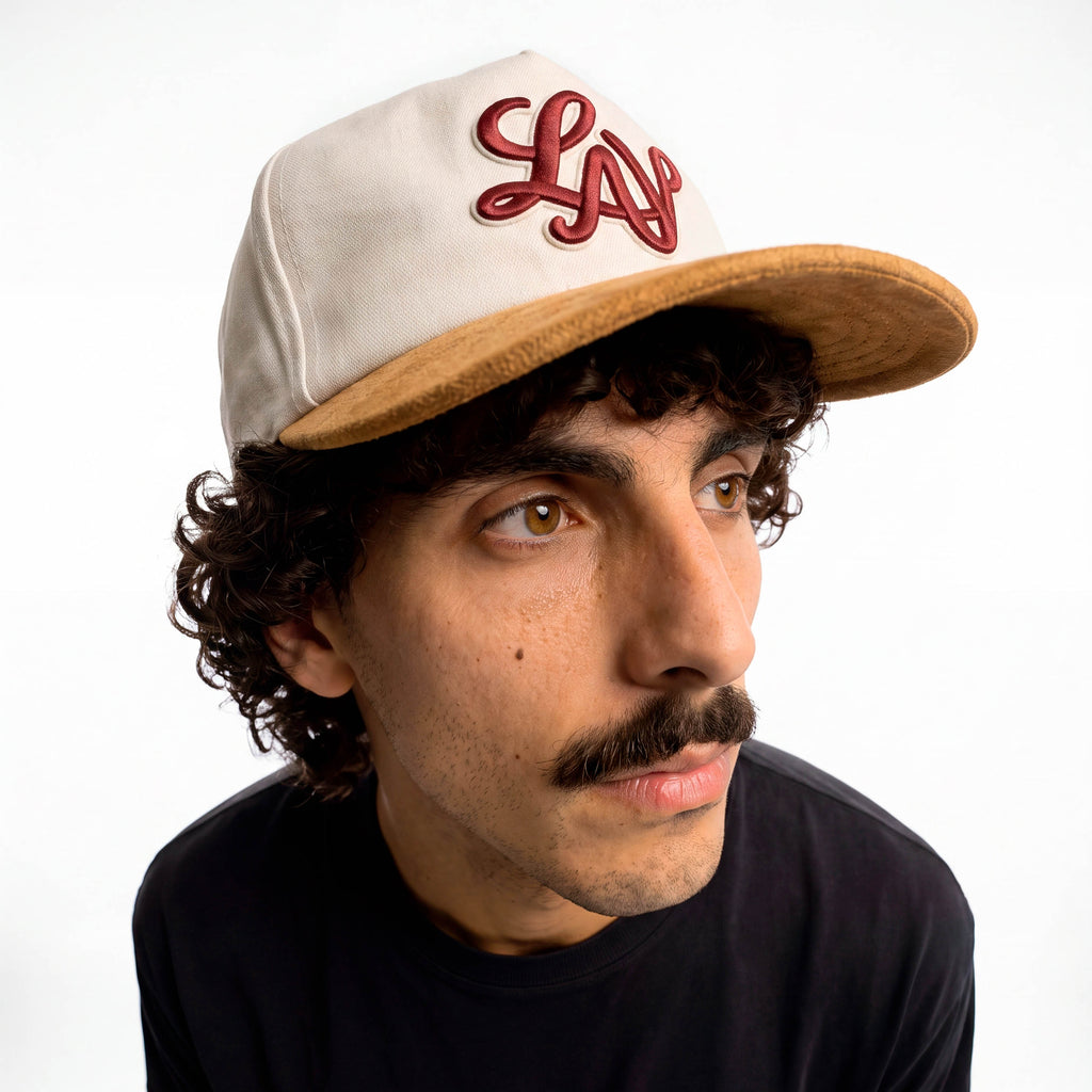 Gorra Béisbol "Beige y granate"