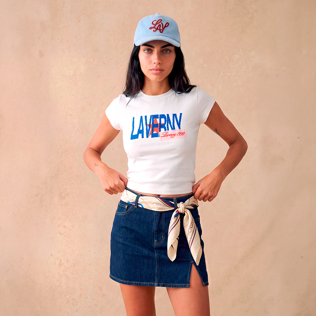 Fitted crop top "White"