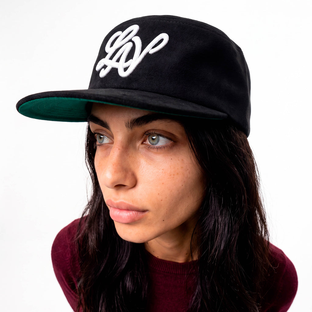 Gorra Pork Pie "Negra y verde"