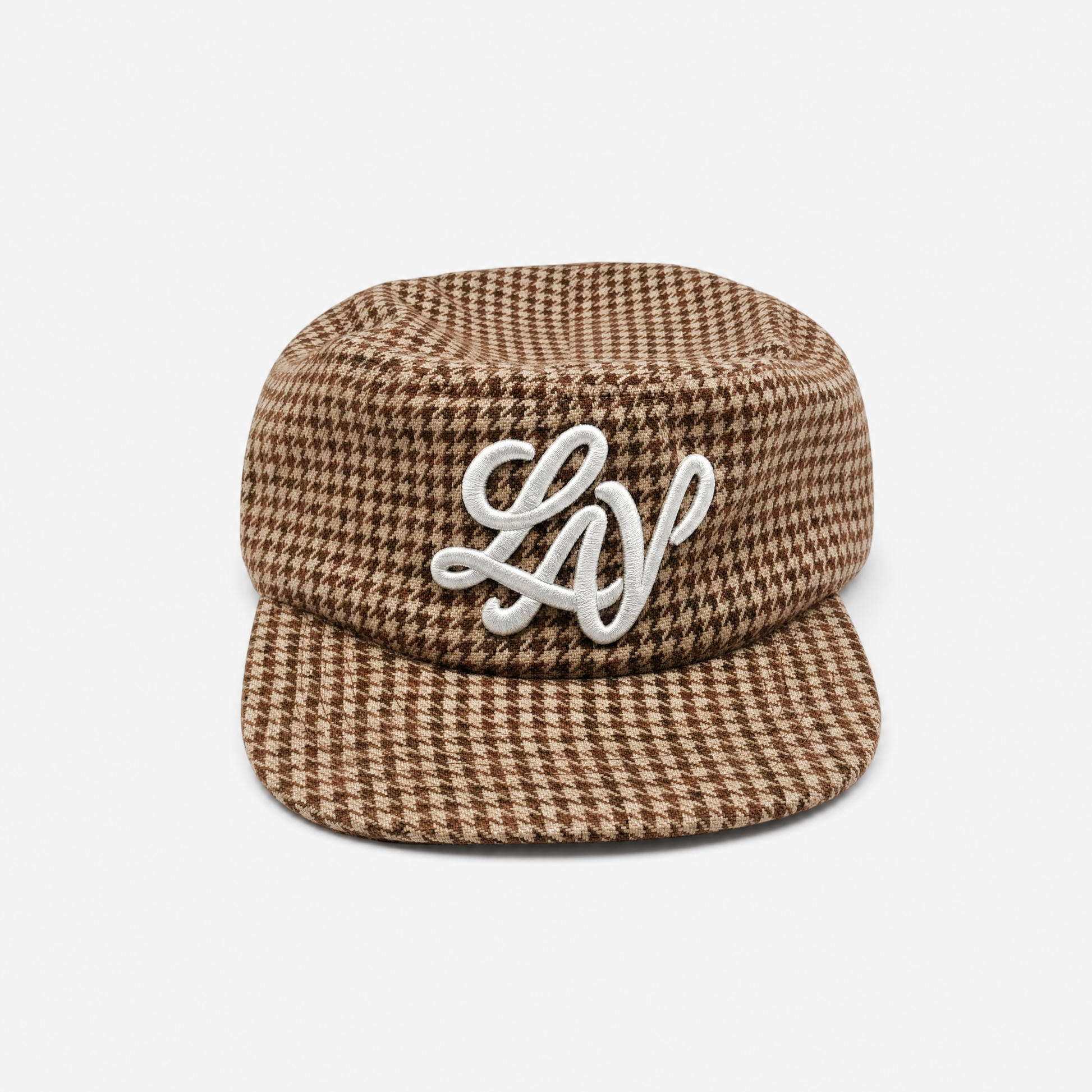 Gorra Pork Pie "Marrón retro y granate"