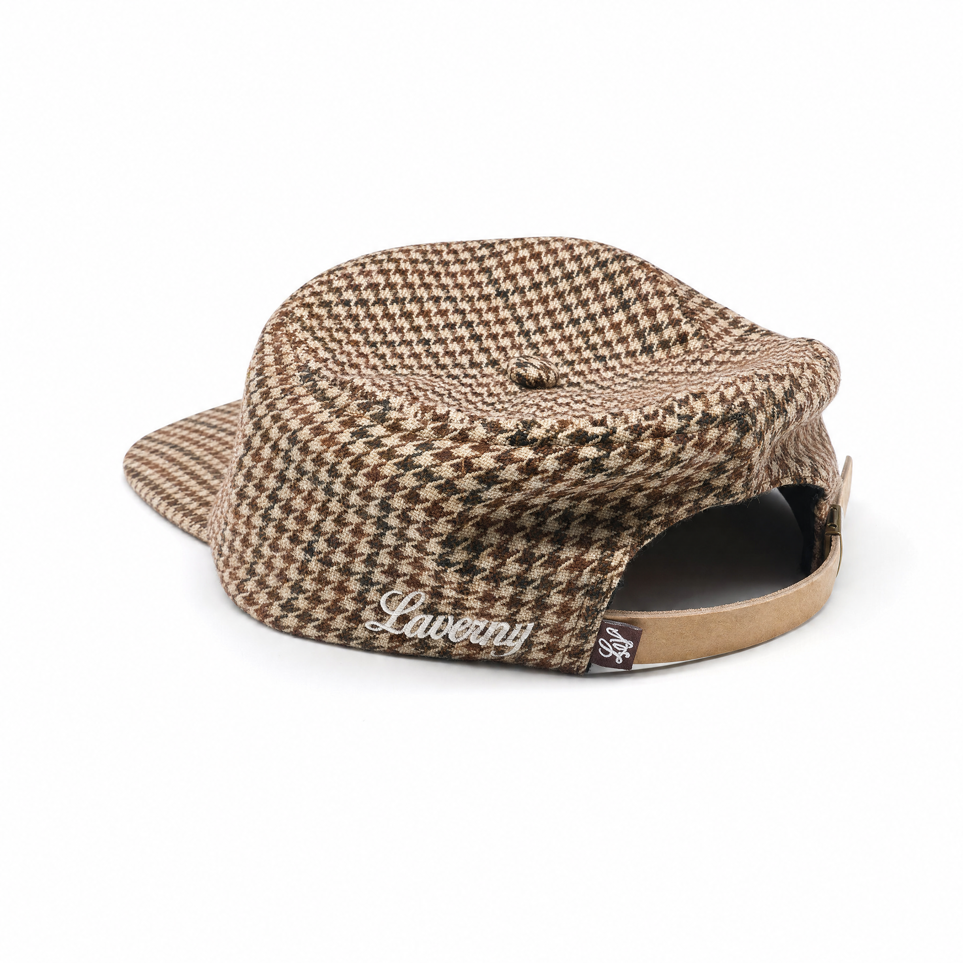 Gorra Pork Pie "Marrón retro y granate"